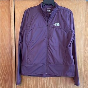 The North Face Purple Ski Jacket with Half-Zip Design